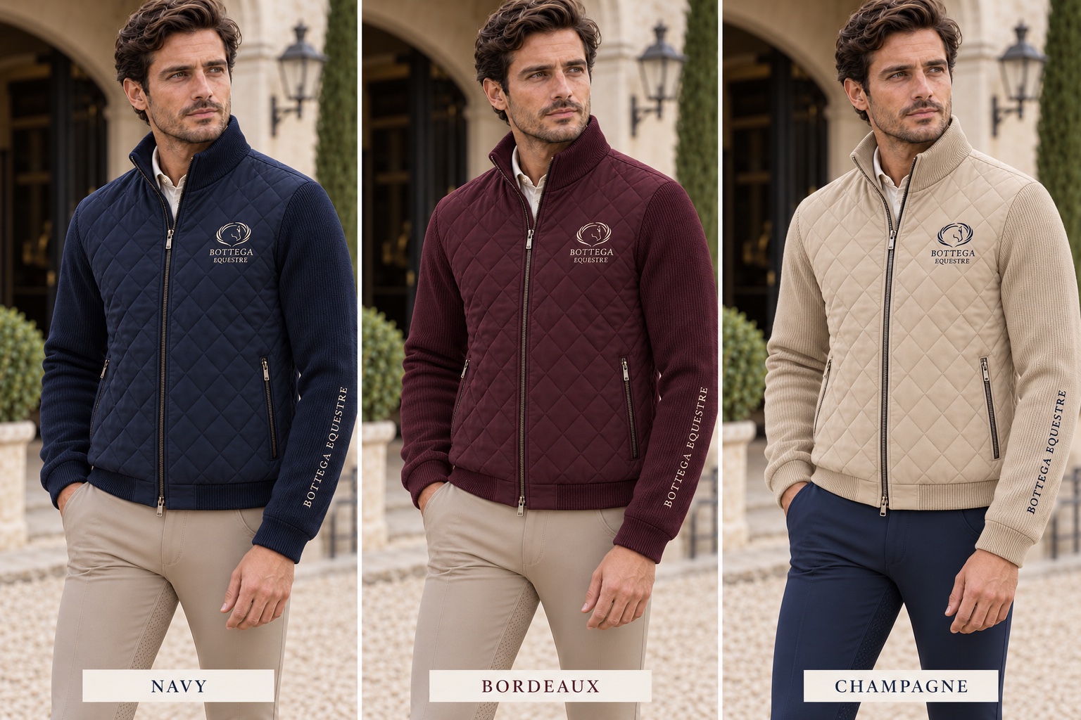 Концепция: Куртка Cortina — Navy · Bordeaux · Champagne