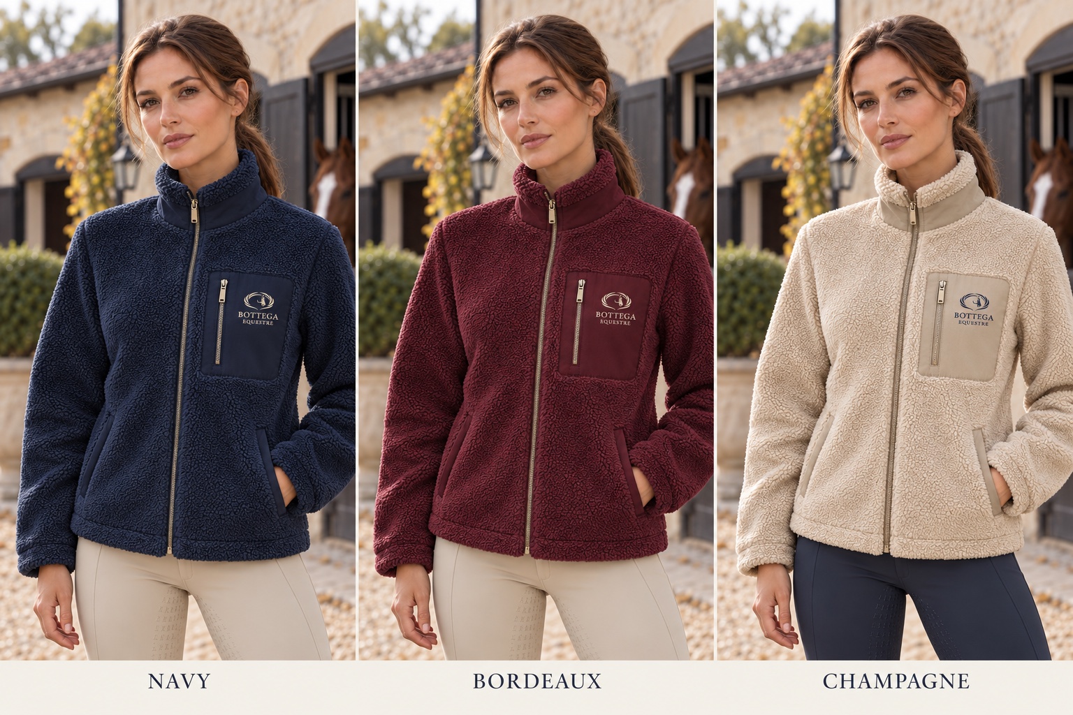 Концепция: Куртка Sherpa — Navy · Bordeaux · Champagne