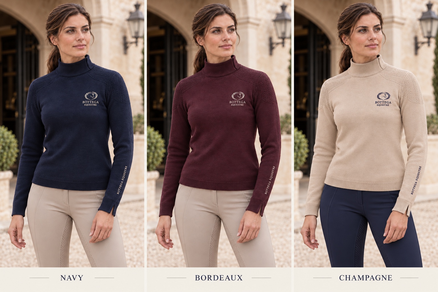 Концепция: Джемпер Sofia — Navy · Bordeaux · Champagne